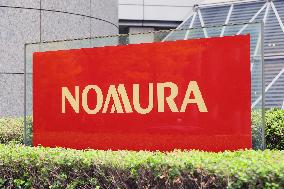 Nomura Securities signboard and logo